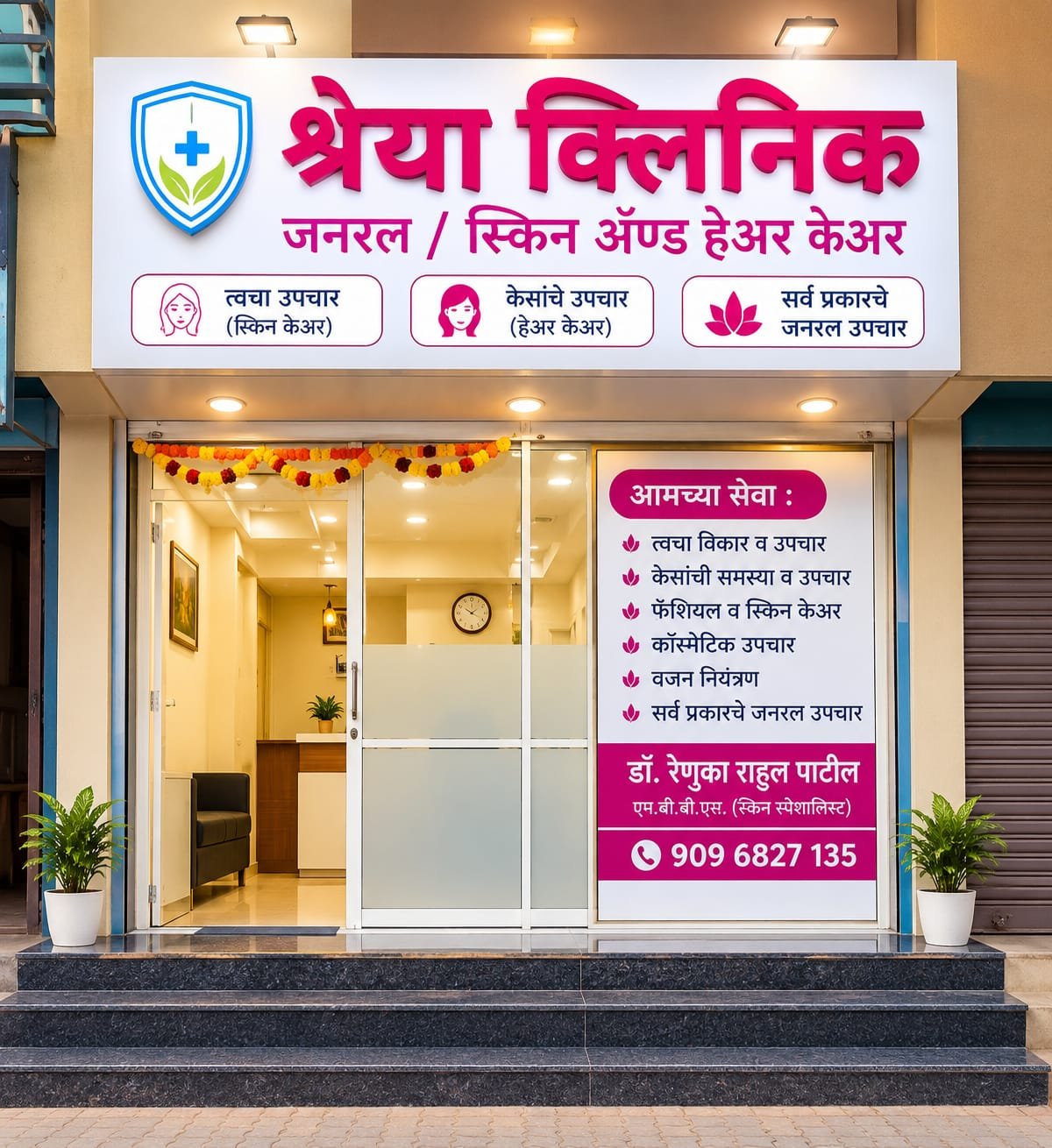 Shreya Skin & Hair Care Clinic entrance